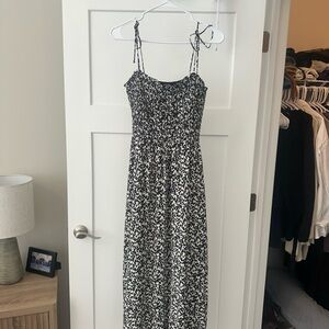 Madewell Black and White Floral Maxi Dress